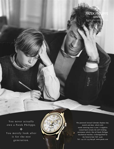 patek philippe saying|Patek Philippe watch commercial.